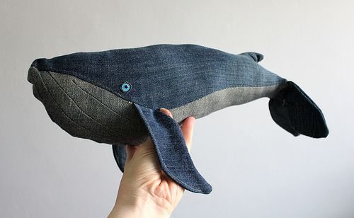 Como hacer un ballena con un jean