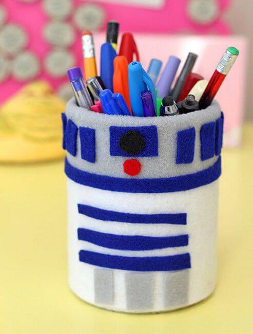 Como hacer un porta lápices de Star Wars