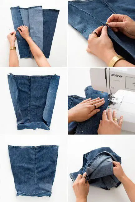 Como hacer un bolso con jeans reciclado
