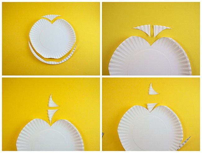 Como hacer una manzana de papel tissue