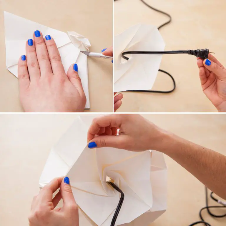 Como hacer lámparas origami