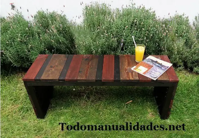 Como hacer un banco de jardin de madera