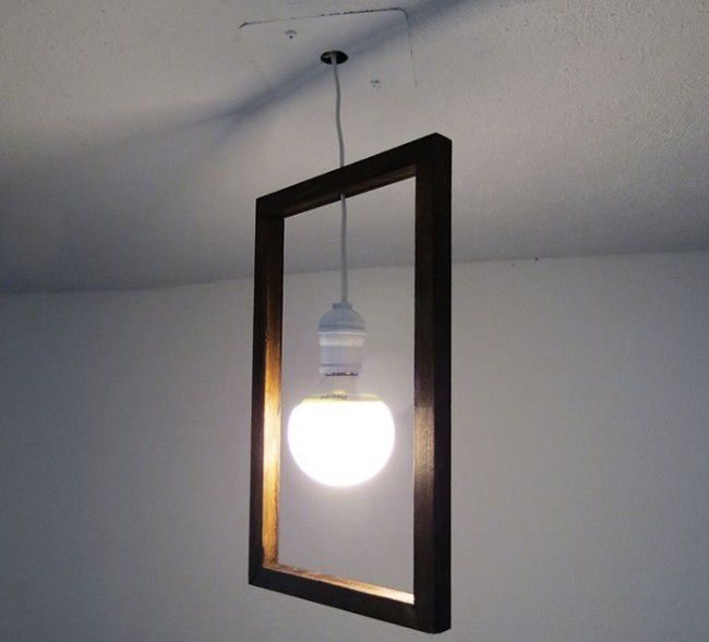 Como hacer una lámpara minimalista 6