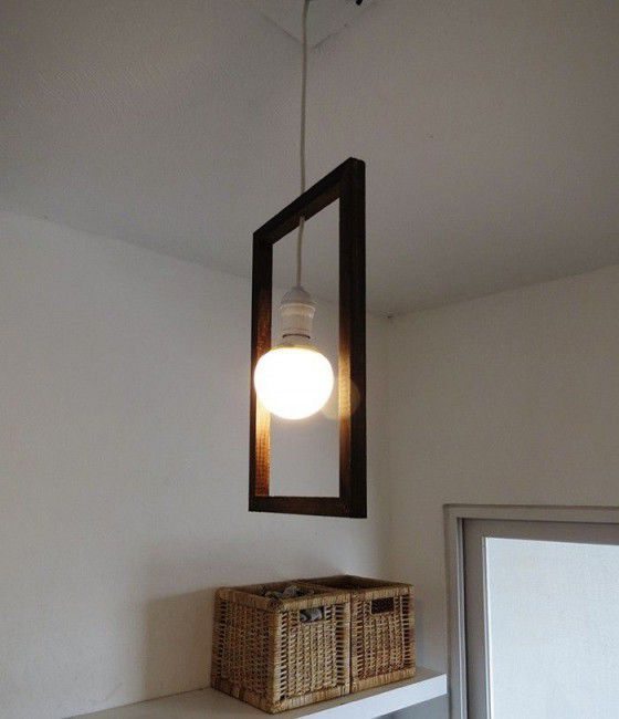 Como hacer una lámpara minimalista 7