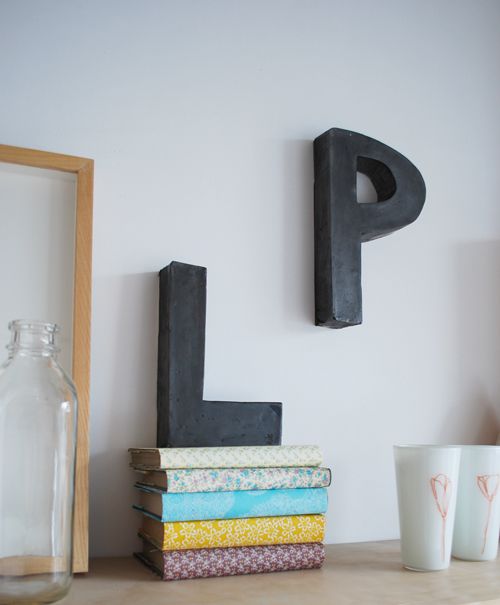 Como hacer letras decorativas de yeso