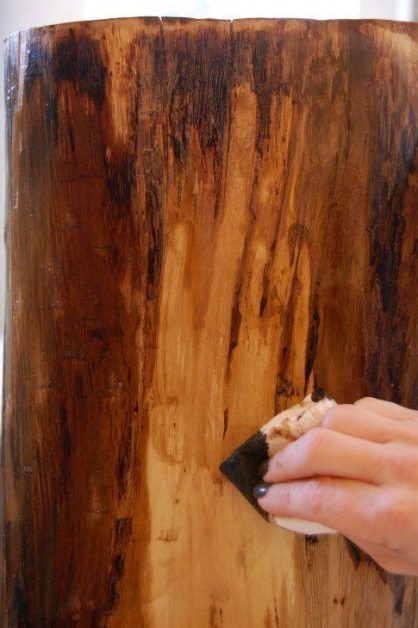 Como hacer una mesa de troncos