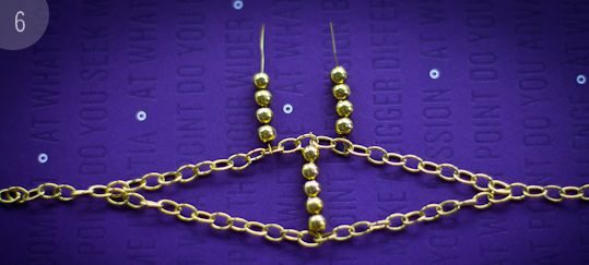 Como hacer una pulsera con cadenas 6