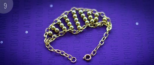 Como hacer una pulsera con cadenas 9