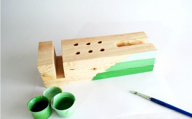 Organizador de utiles de madera 7